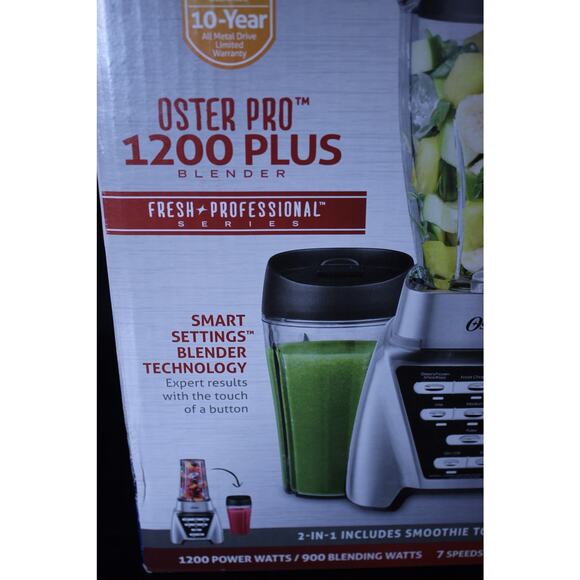 Oster Pro 1200 Plus Fresh Professional Series Blender w/ Smoothie Cup- New - Picture 3 of 10